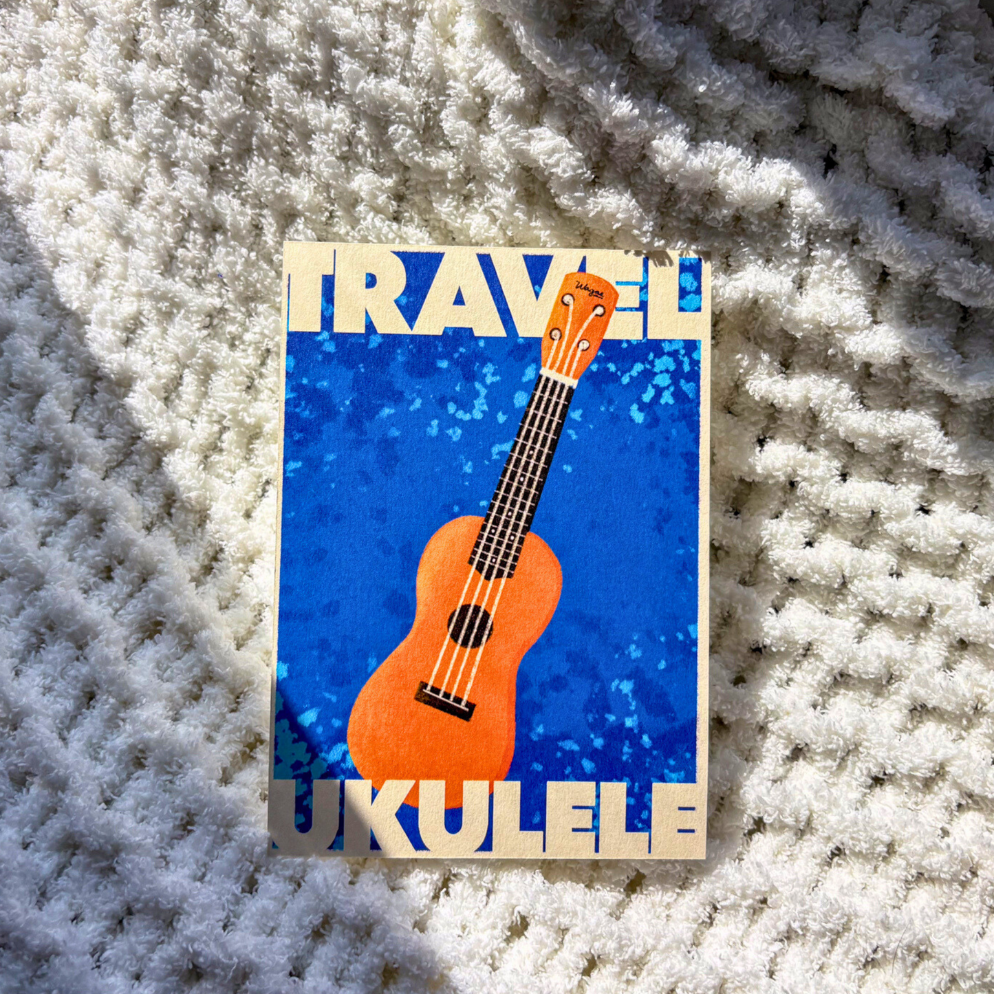 Ukulele-Themed Stickers & Postcards