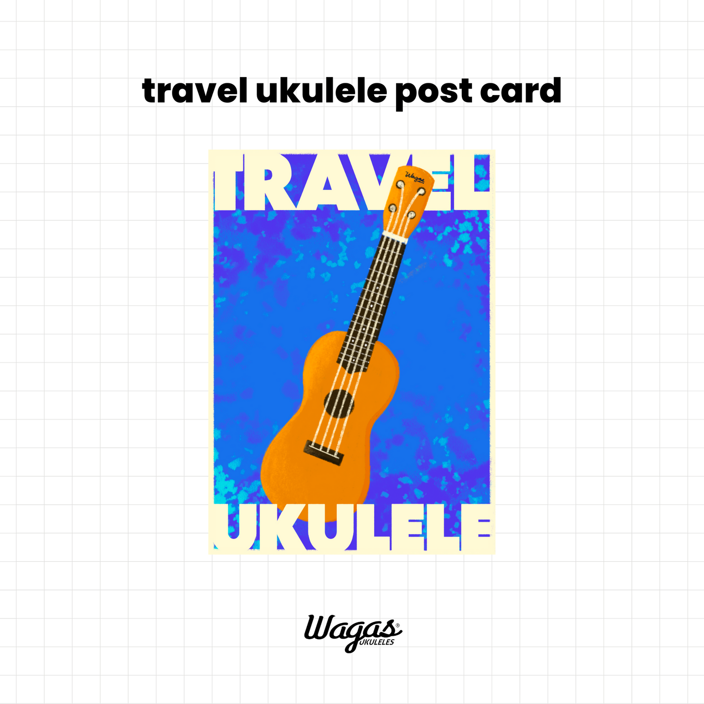 Ukulele-Themed Stickers & Postcards