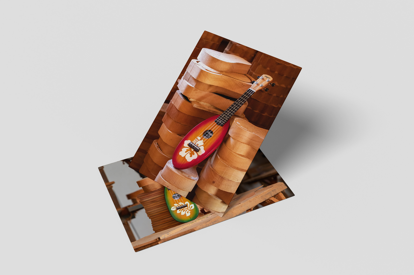 Ukulele-Themed Stickers & Postcards